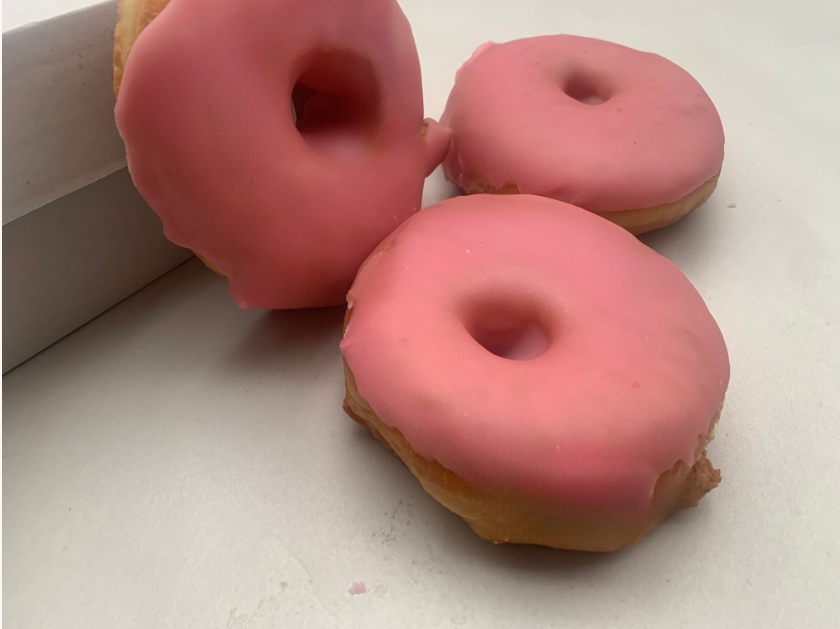 Rose Strawberry Donut